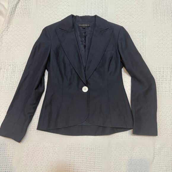 Lafayette 148 New York 4 linen wool blend blazer jacket C 3047 - Picture 12 of 12